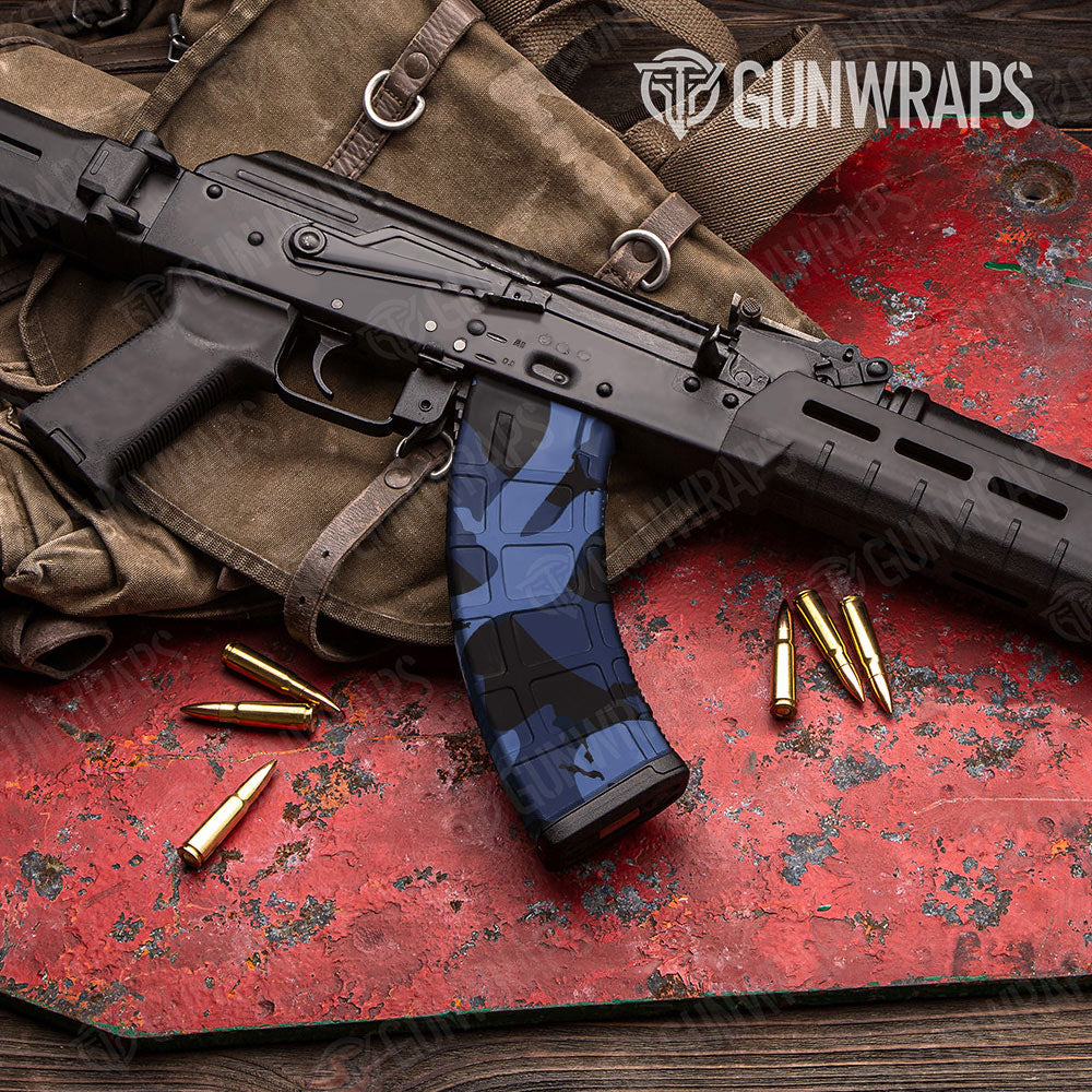 Ragged Blue Midnight Gun Skin Vinyl Wrap
