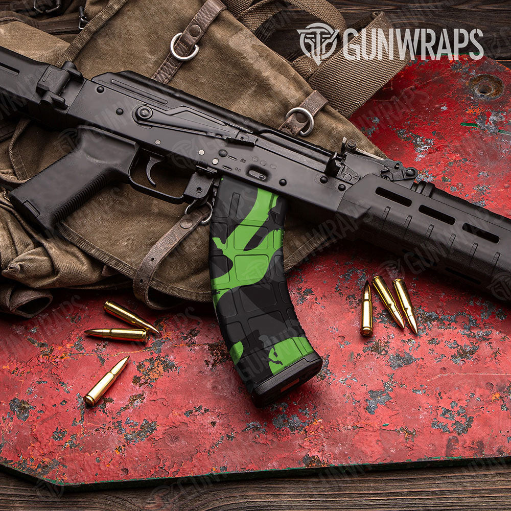 Ragged Metro Green Gun Skin Vinyl Wrap