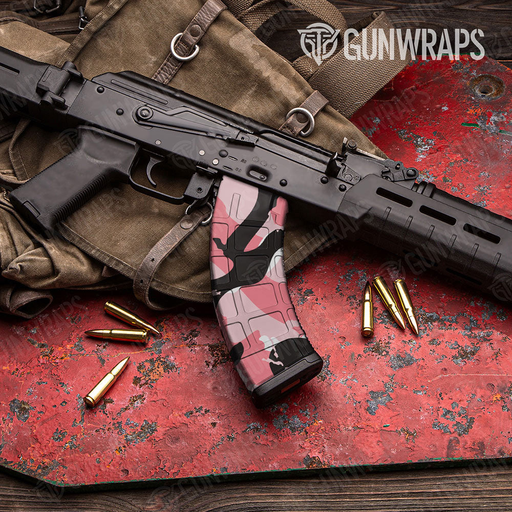 Ragged Pink Gun Skin Vinyl Wrap