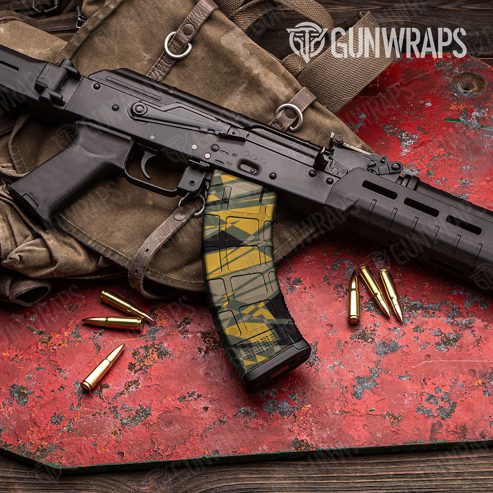 Sharp Militant Yellow Gun Skin Vinyl Wrap