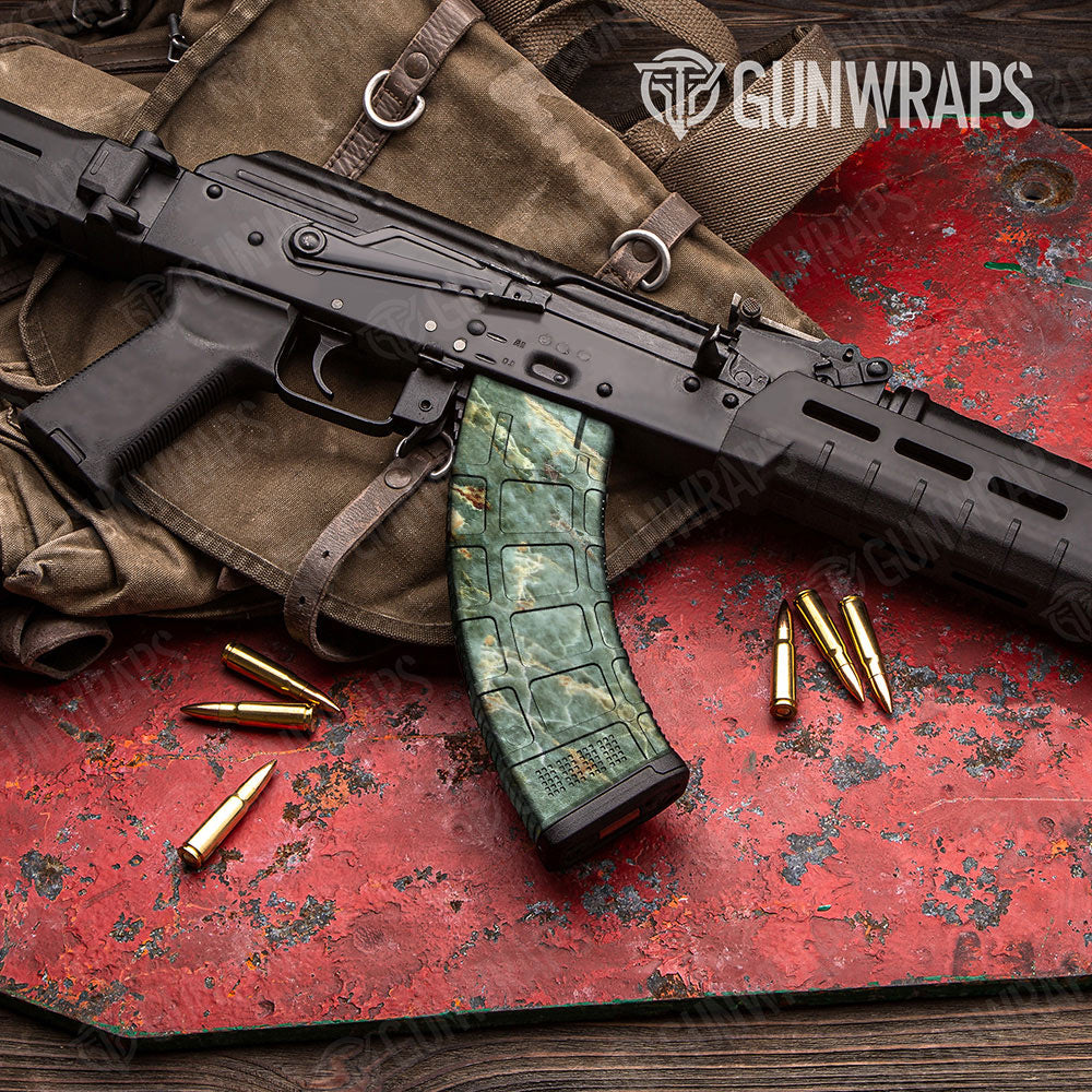 Stone Uba Tuba Green Marble Gun Skin Vinyl Wrap