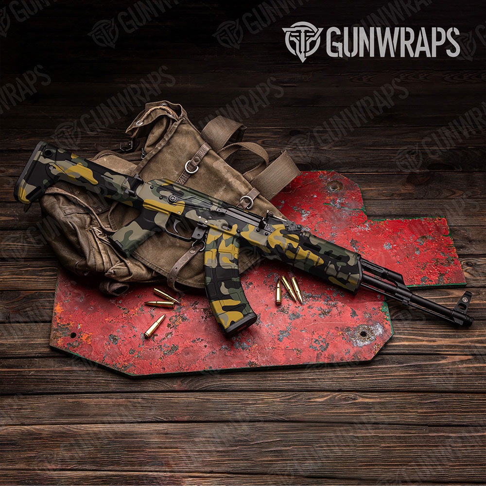 Classic Militant Yellow Gun Skin Vinyl Wrap