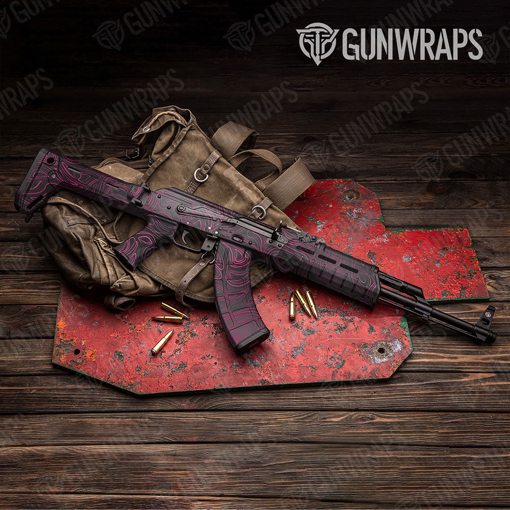 Damascus Magenta Gun Skin Vinyl Wrap