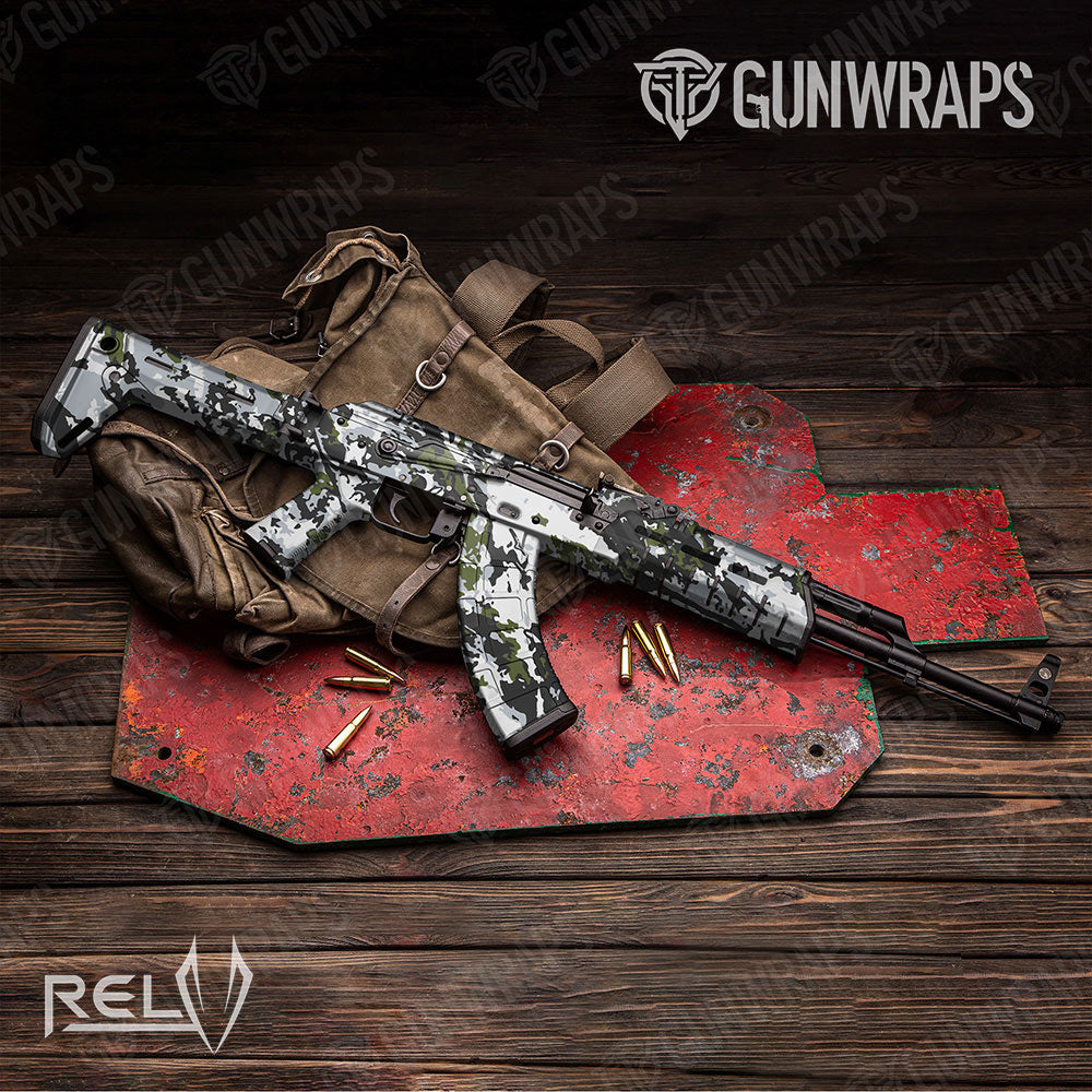 RELV Timber Wolf Gun Skin Vinyl Wrap
