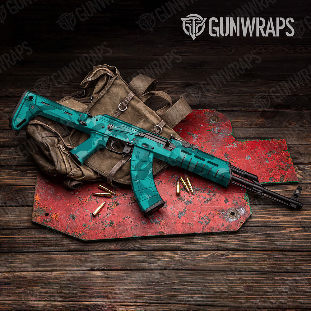 Ragged Elite Tiffany Blue Gun Skin Vinyl Wrap