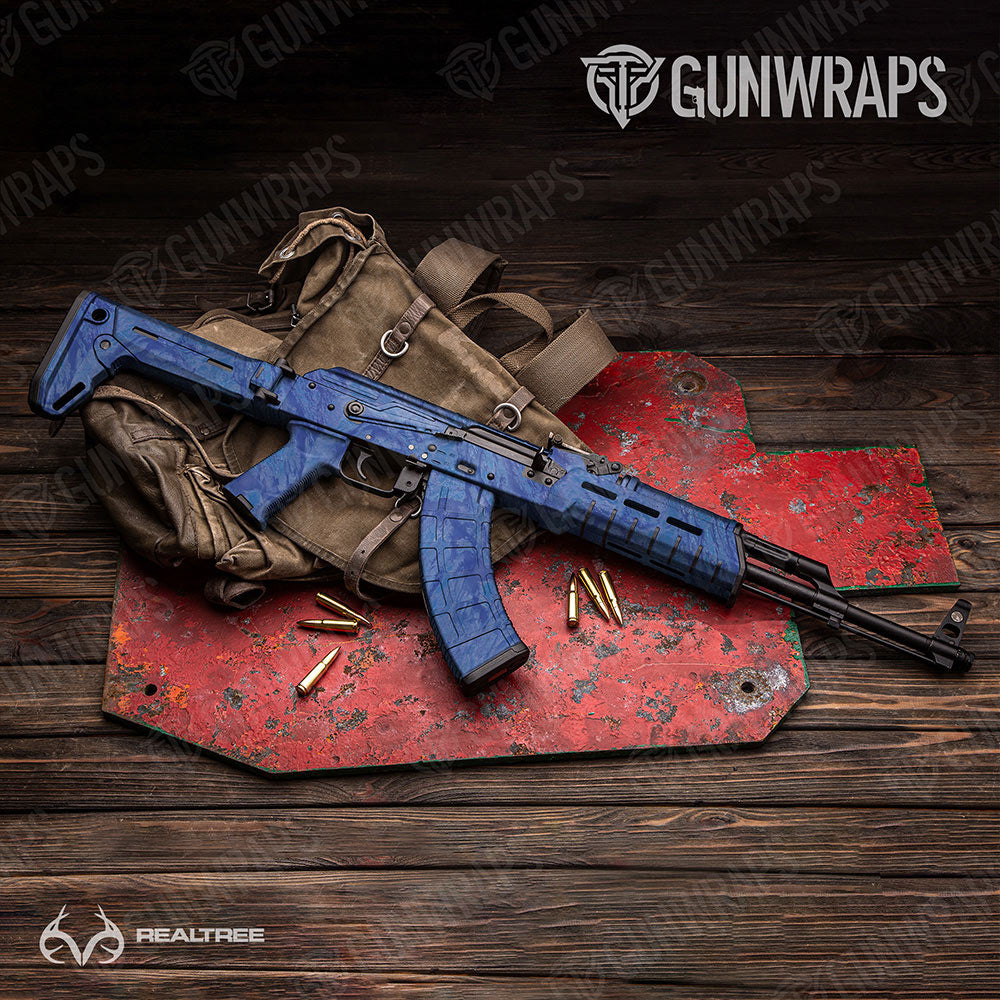 Realtree Aspect Royal Blue Gun Skin Vinyl Wrap