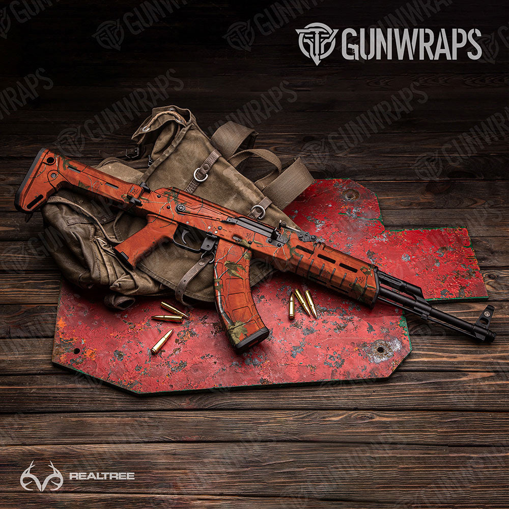 Realtree XTRA Colors Orange Gun Skin Vinyl Wrap