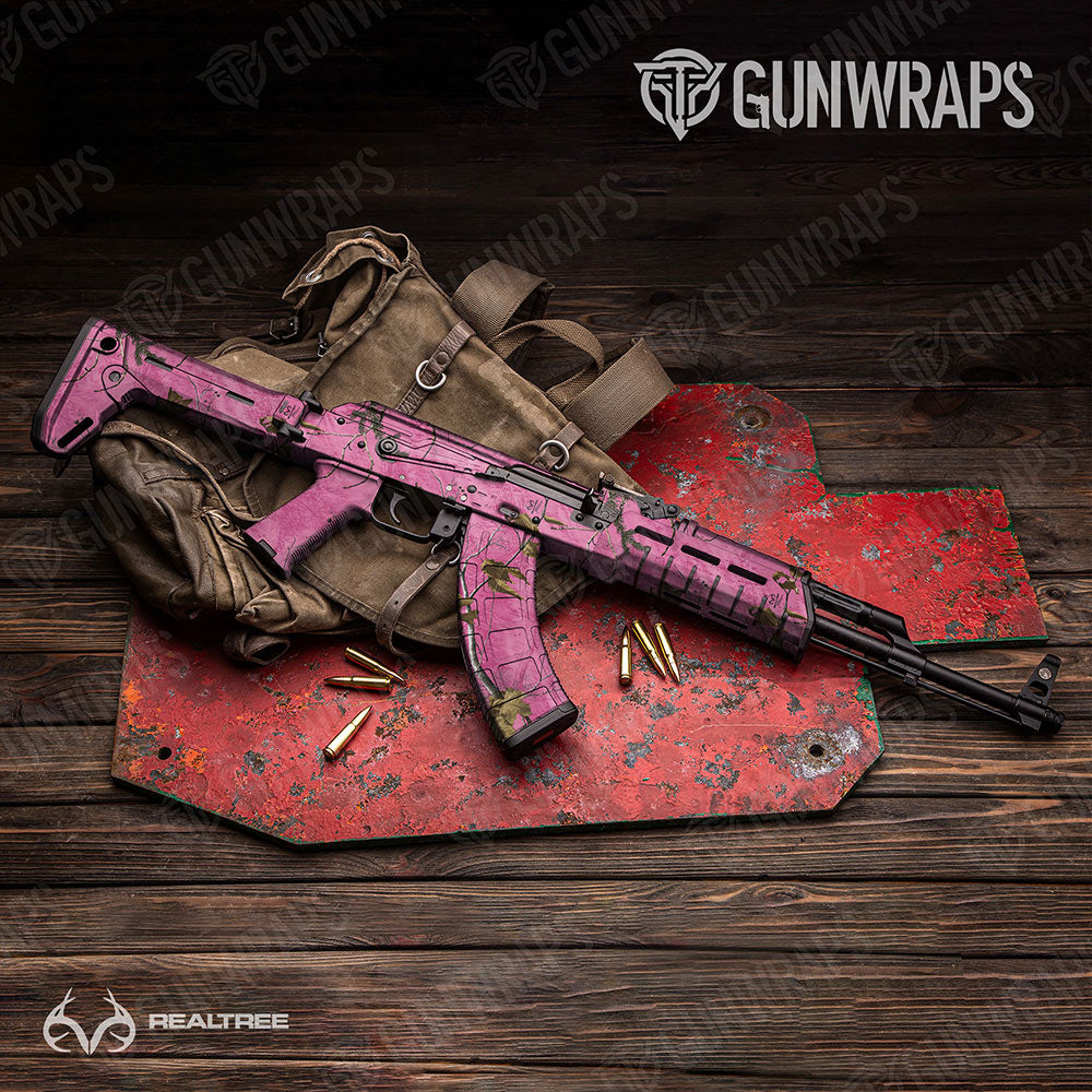 Realtree XTRA Colors Pink Gun Skin Vinyl Wrap