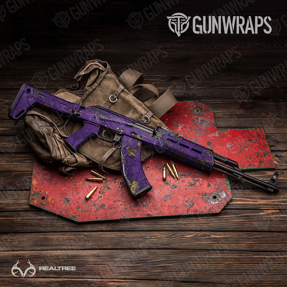 Realtree XTRA Colors Purple Gun Skin Vinyl Wrap
