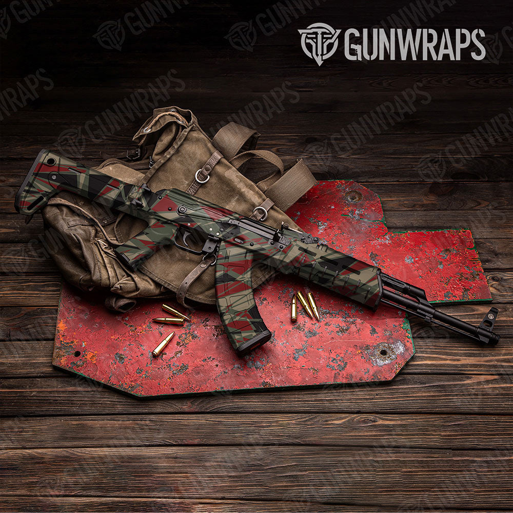 Sharp Militant Red Gun Skin Vinyl Wrap