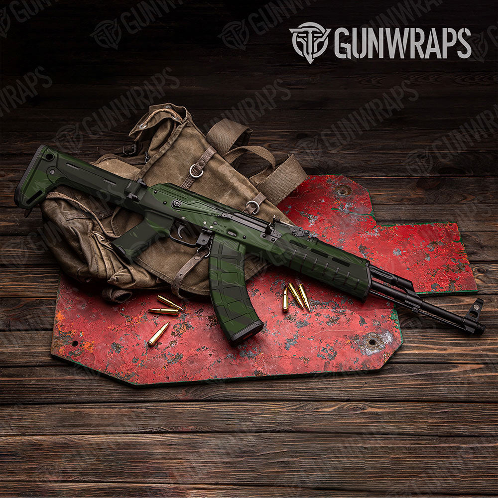 Shredded Army Dark Green Gun Skin Vinyl Wrap