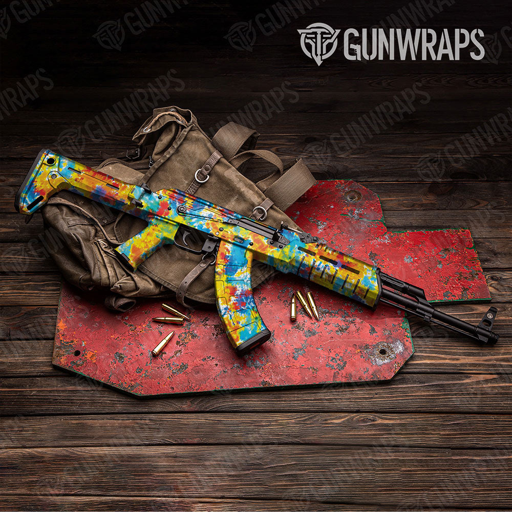 Tie Dye Coral Reef Gun Skin Vinyl Wrap