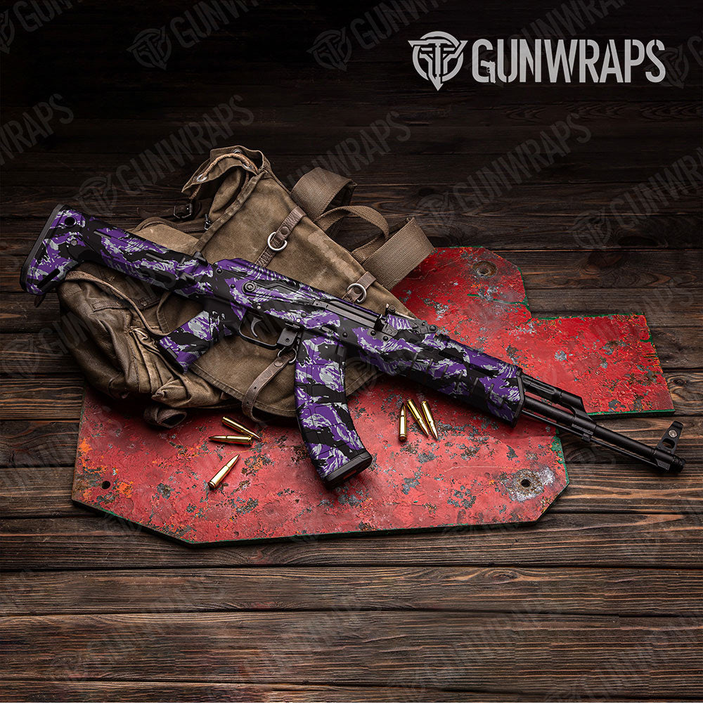 Vietnam Tiger Stripe Purple Tiger Gun Skin Vinyl Wrap