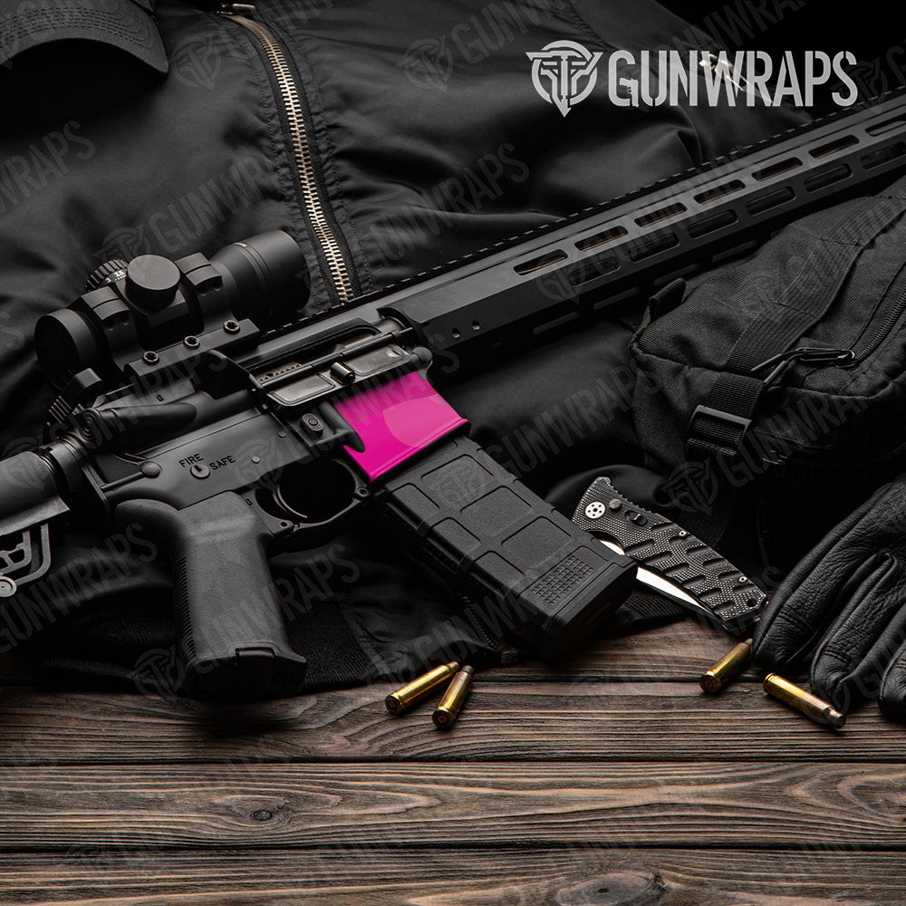 AR-15 Mag Well Classic Elite Magenta Gun Skin Vinyl Wrap