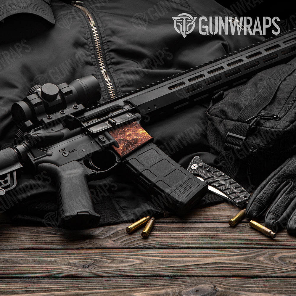 AR-15 Mag Well Galaxy Solar Flare Gun Skin Vinyl Wrap
