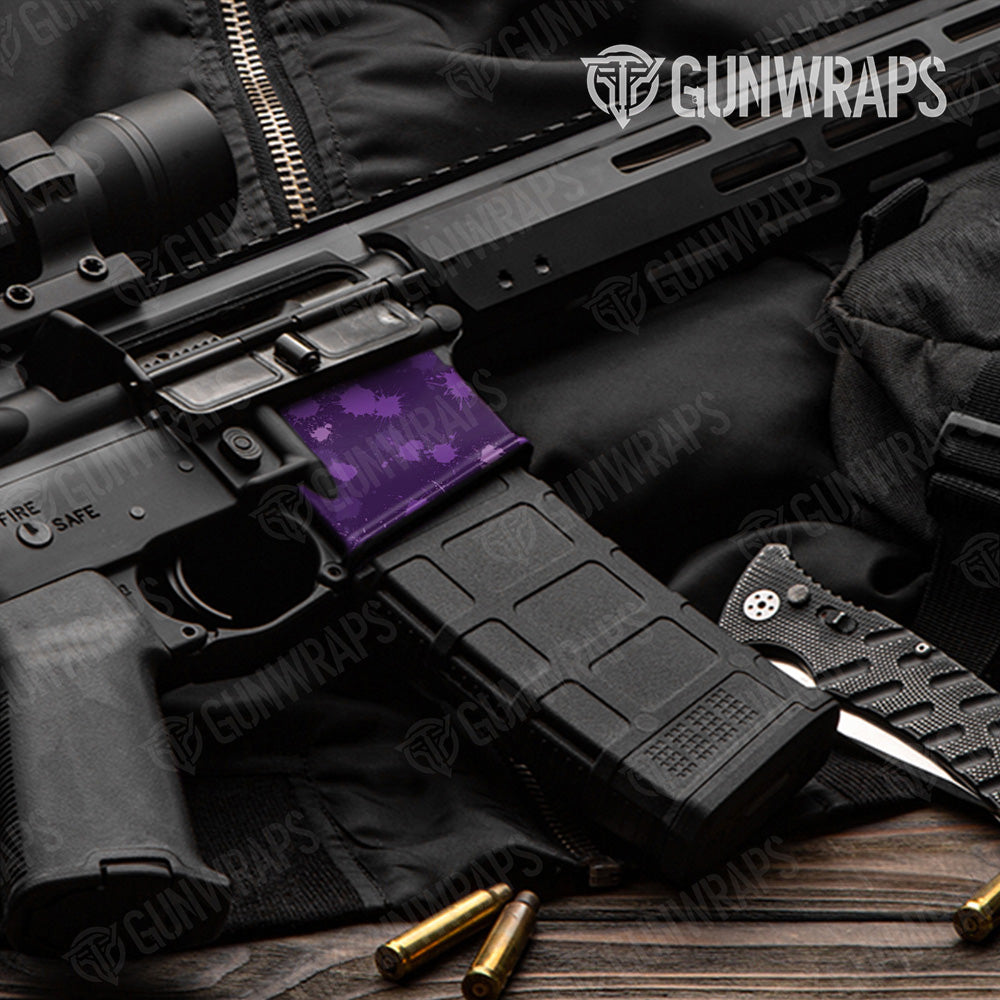 AR-15 Mag Well Paintball Elite Purple Gun Skin Vinyl Wrap