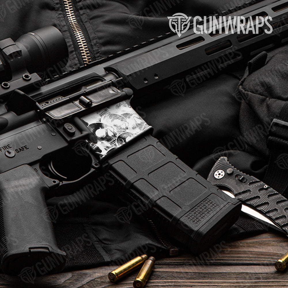 AR-15 Mag Well Skull X Ray Gun Skin Vinyl Wrap