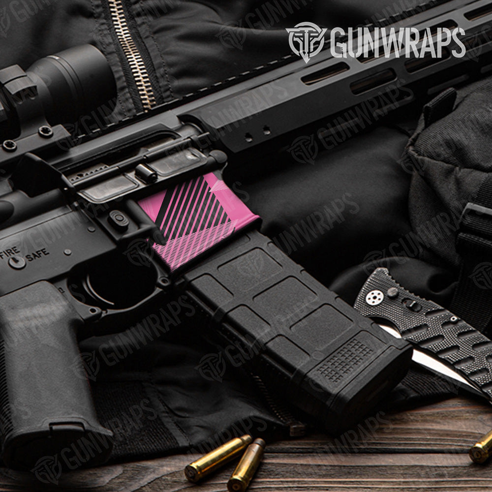 AR-15 Mag Well Trigon Elite Pink Gun Skin Vinyl Wrap