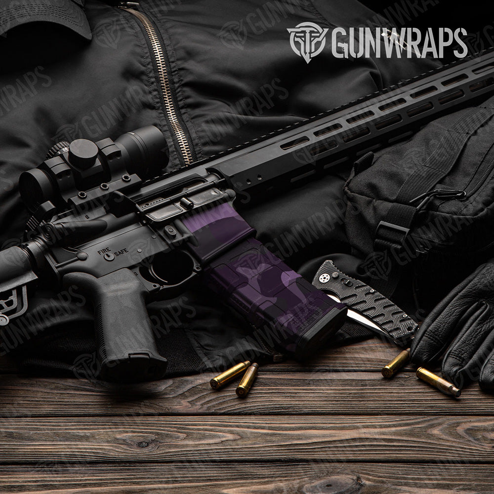 AR-15 Mag & Mag Well Classic Darkwing Gun Skin Vinyl Wrap