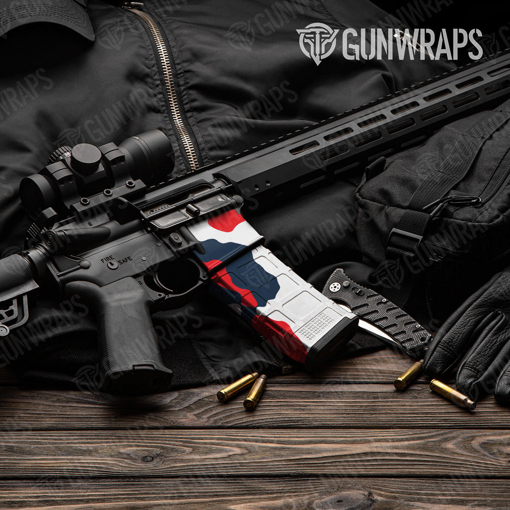 AR-15 Mag & Mag Well Cumulus America Gun Skin Vinyl Wrap