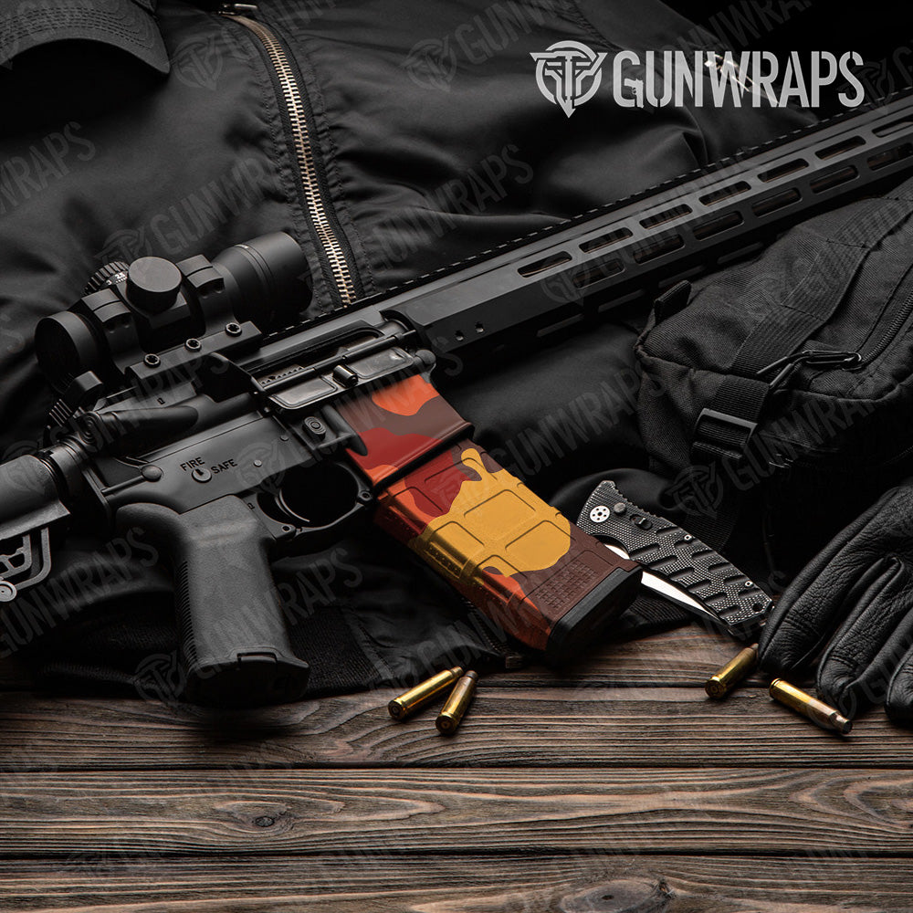 AR-15 Mag & Mag Well Cumulus Autumn Gun Skin Vinyl Wrap