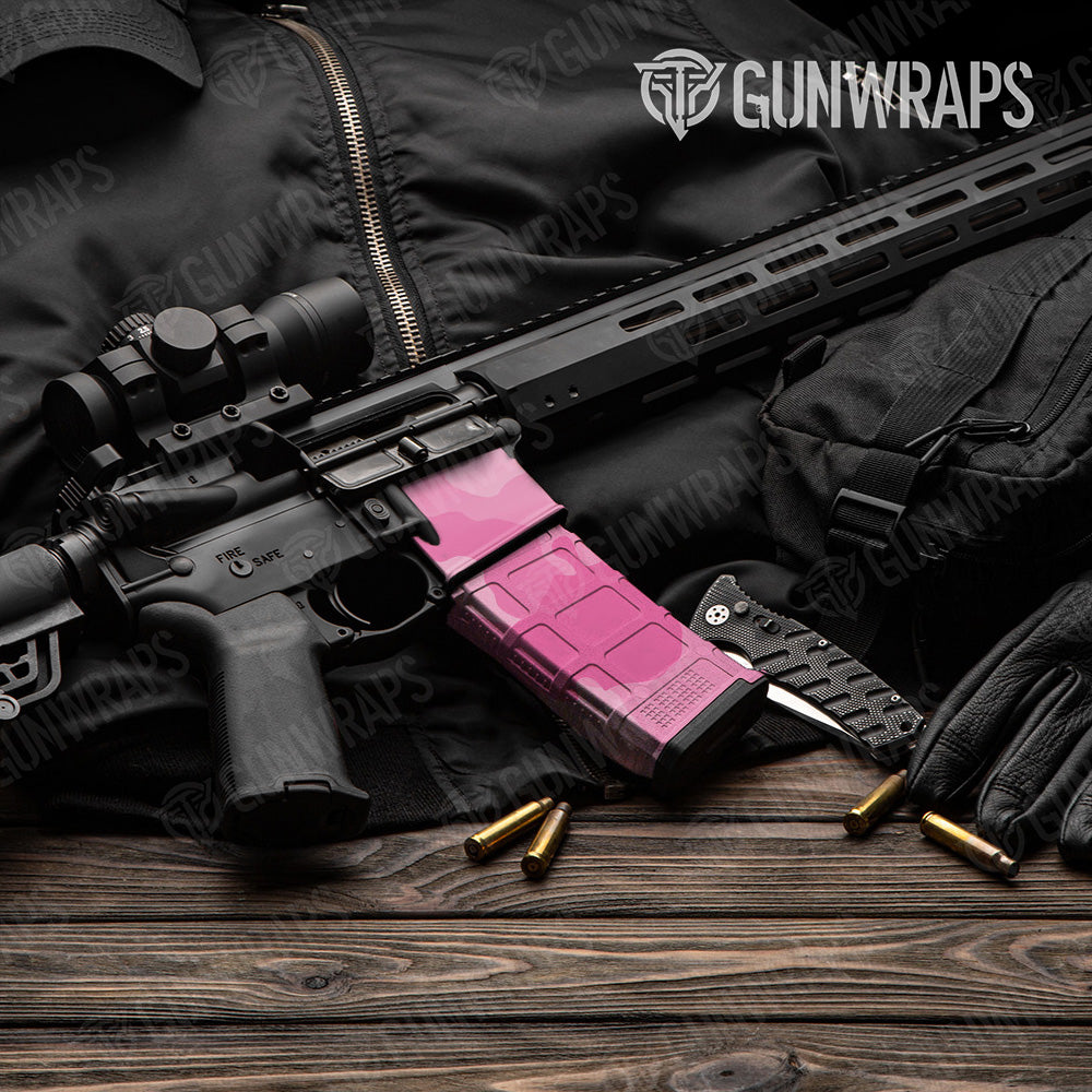 AR-15 Mag & Mag Well Cumulus Elite Pink Gun Skin Vinyl Wrap
