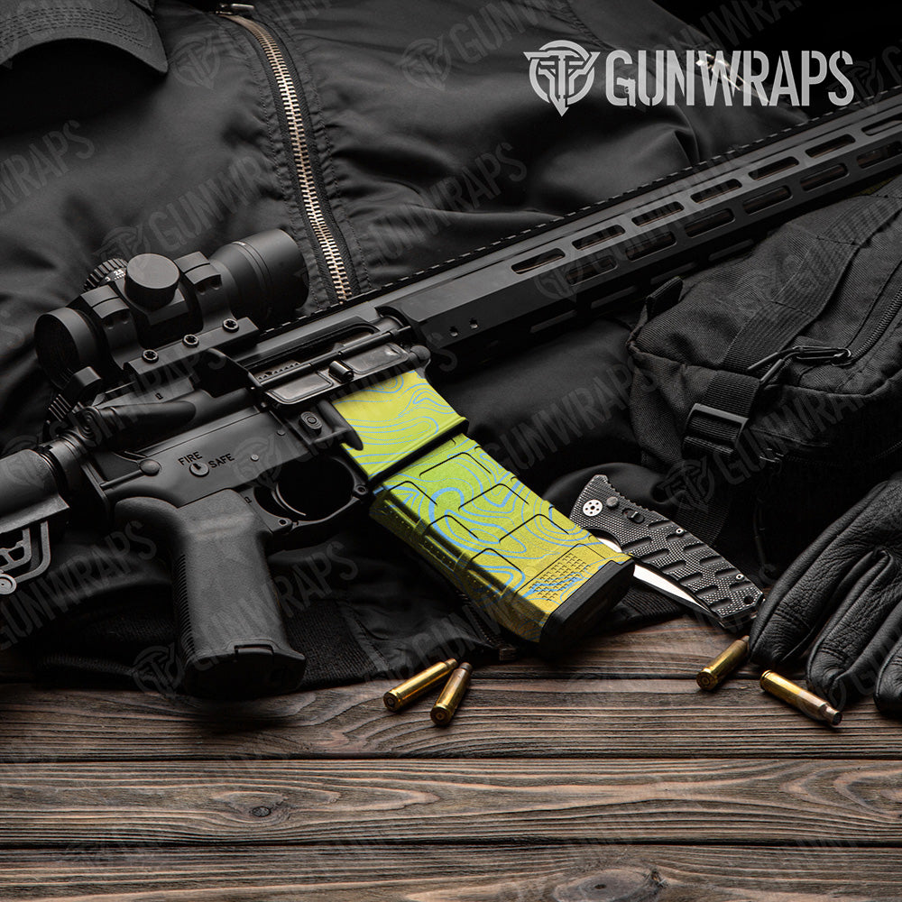 AR-15 Mag & Mag Well Damascus Carnival Gun Skin Vinyl Wrap