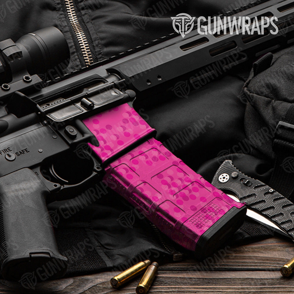 AR-15 Mag & Mag Well Eclipse Elite Magenta Gun Skin Vinyl Wrap