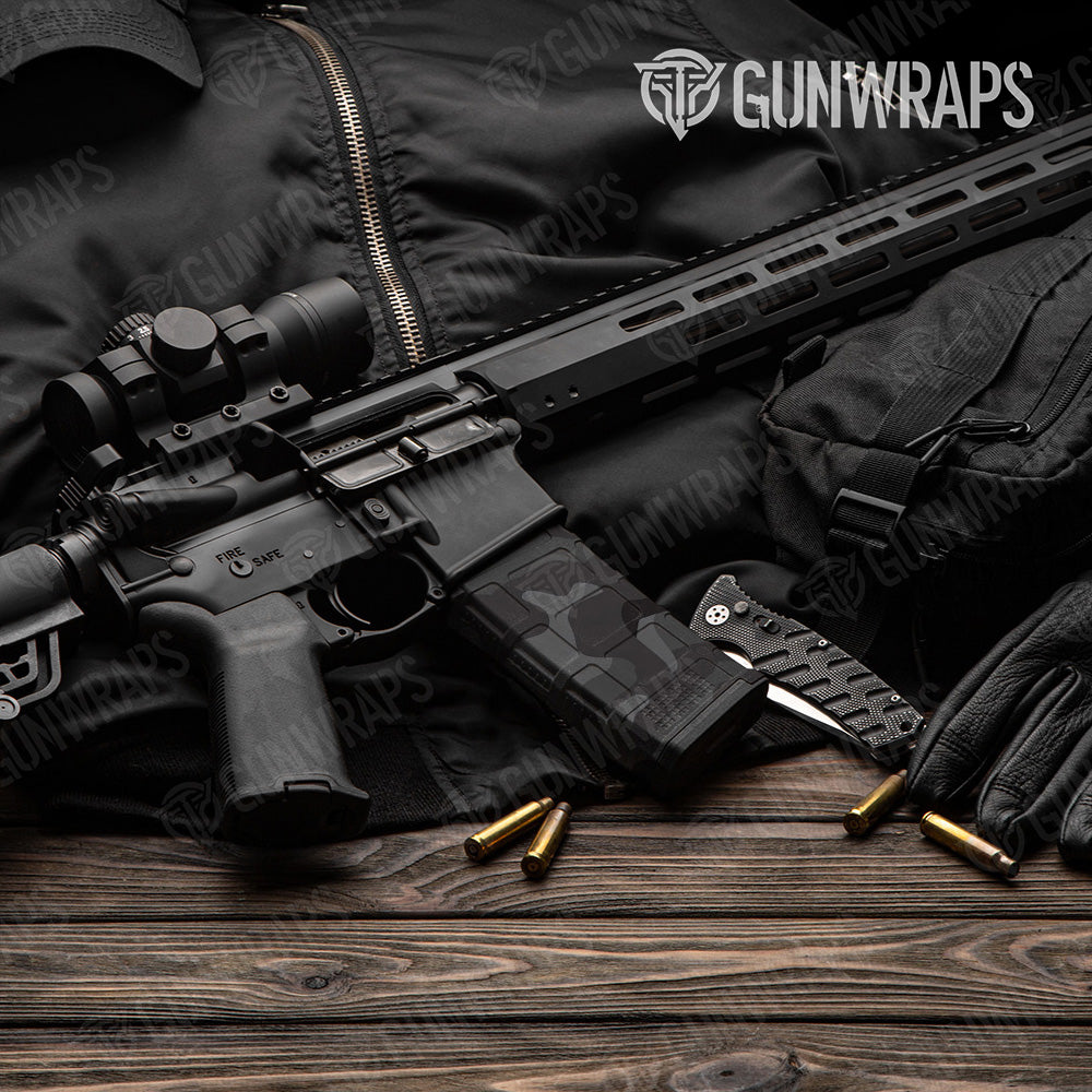 AR-15 Mag Classic Elite Black Gun Skin Vinyl Wrap