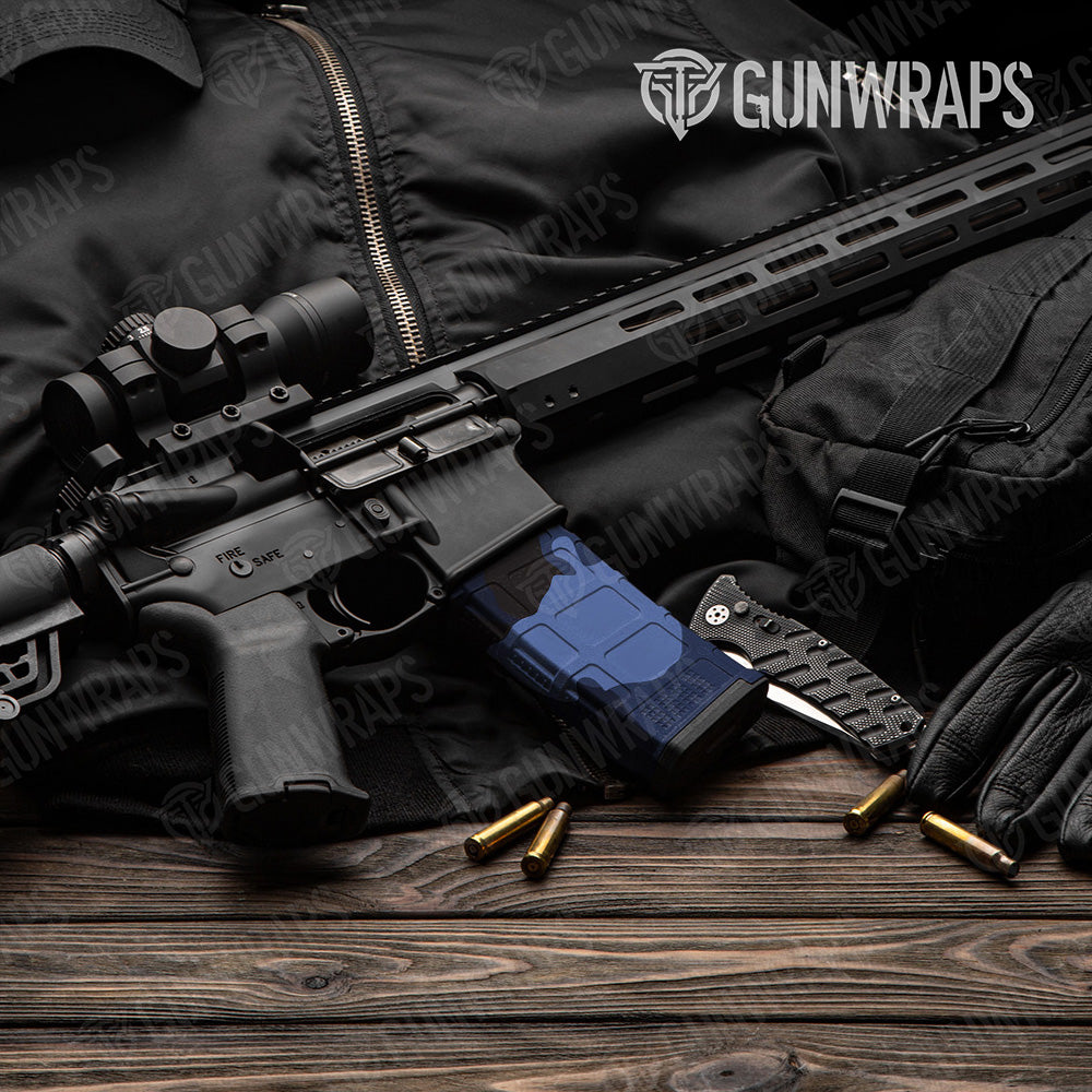 AR-15 Mag Cumulus Blue Midnight Gun Skin Vinyl Wrap