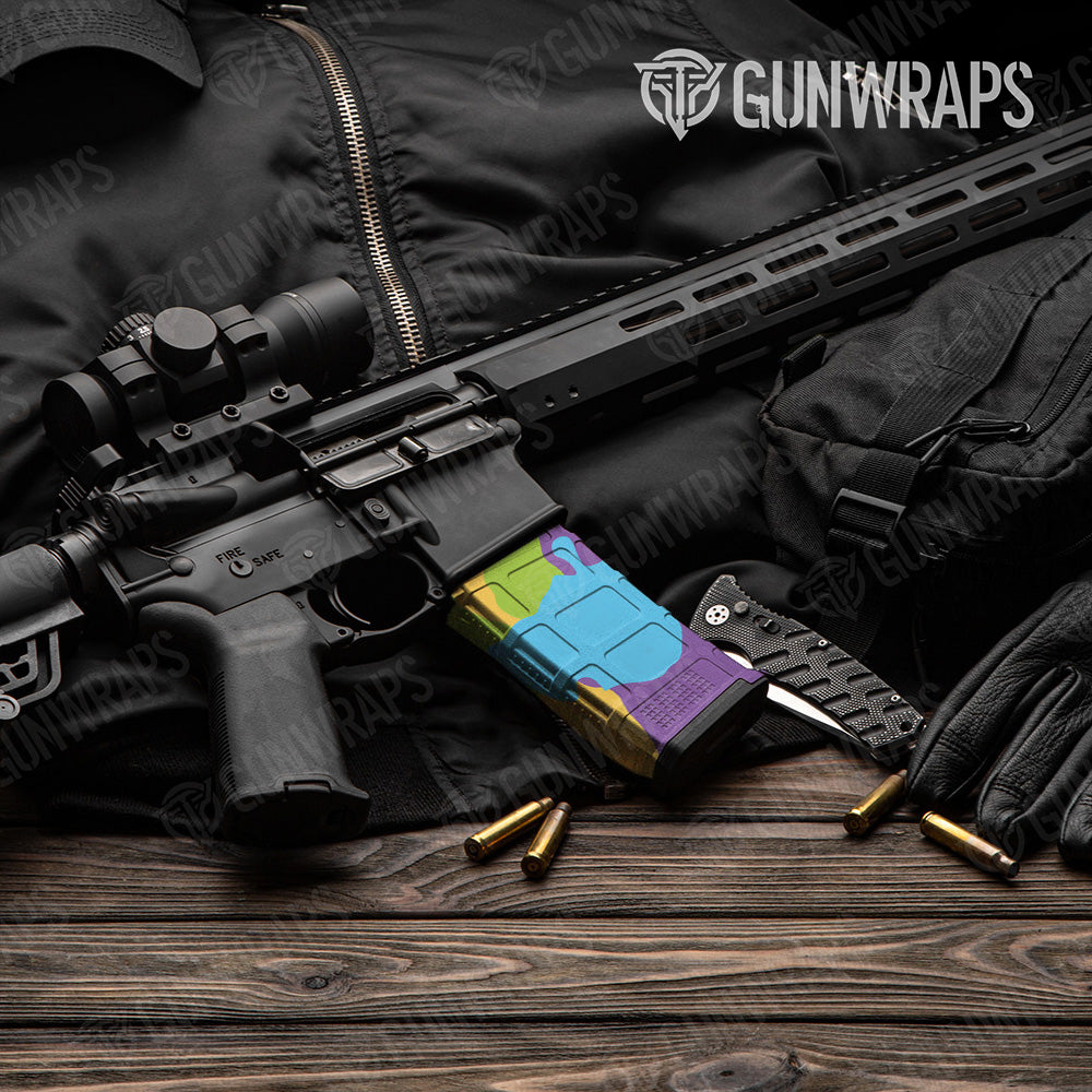 AR-15 Mag Cumulus Carnival Gun Skin Vinyl Wrap