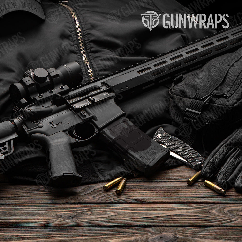 AR-15 Mag Cumulus Elite Black Gun Skin Vinyl Wrap