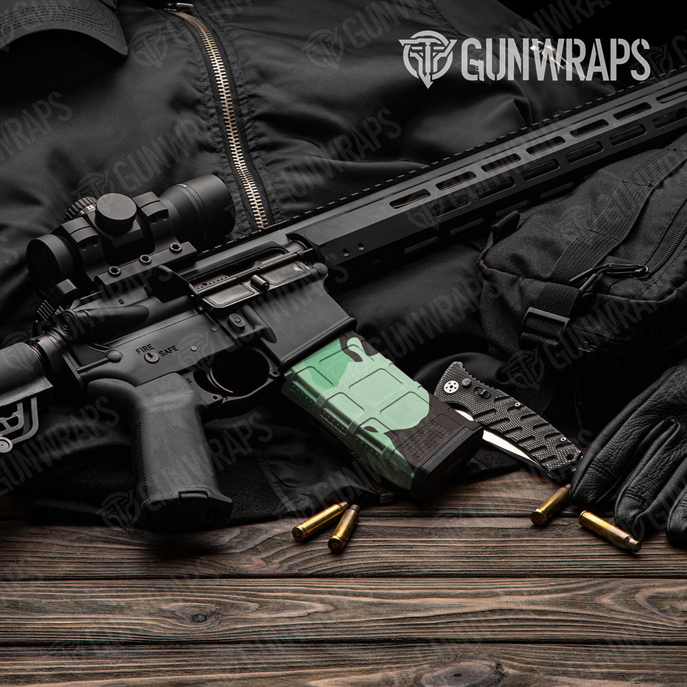 AR-15 Mag Cumulus Mint Chocolate Chip Gun Skin Vinyl Wrap