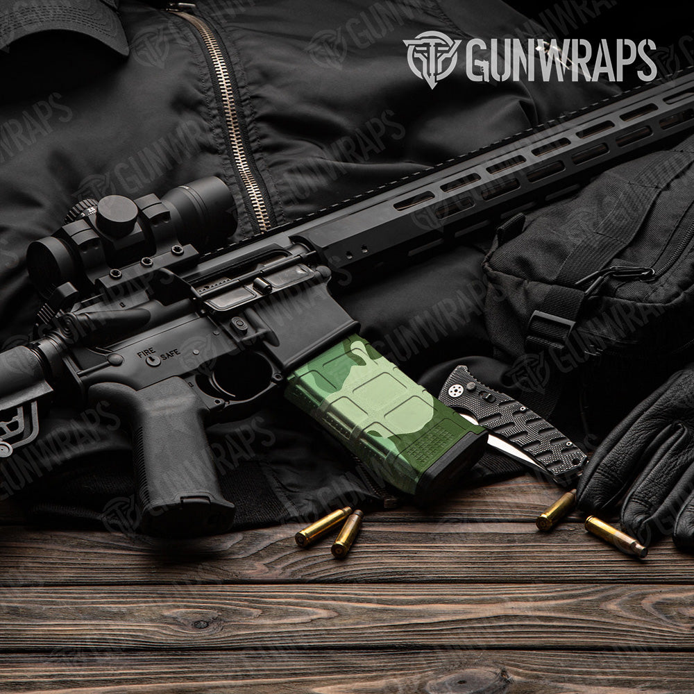 AR-15 Mag Cumulus Pistachio Gun Skin Vinyl Wrap