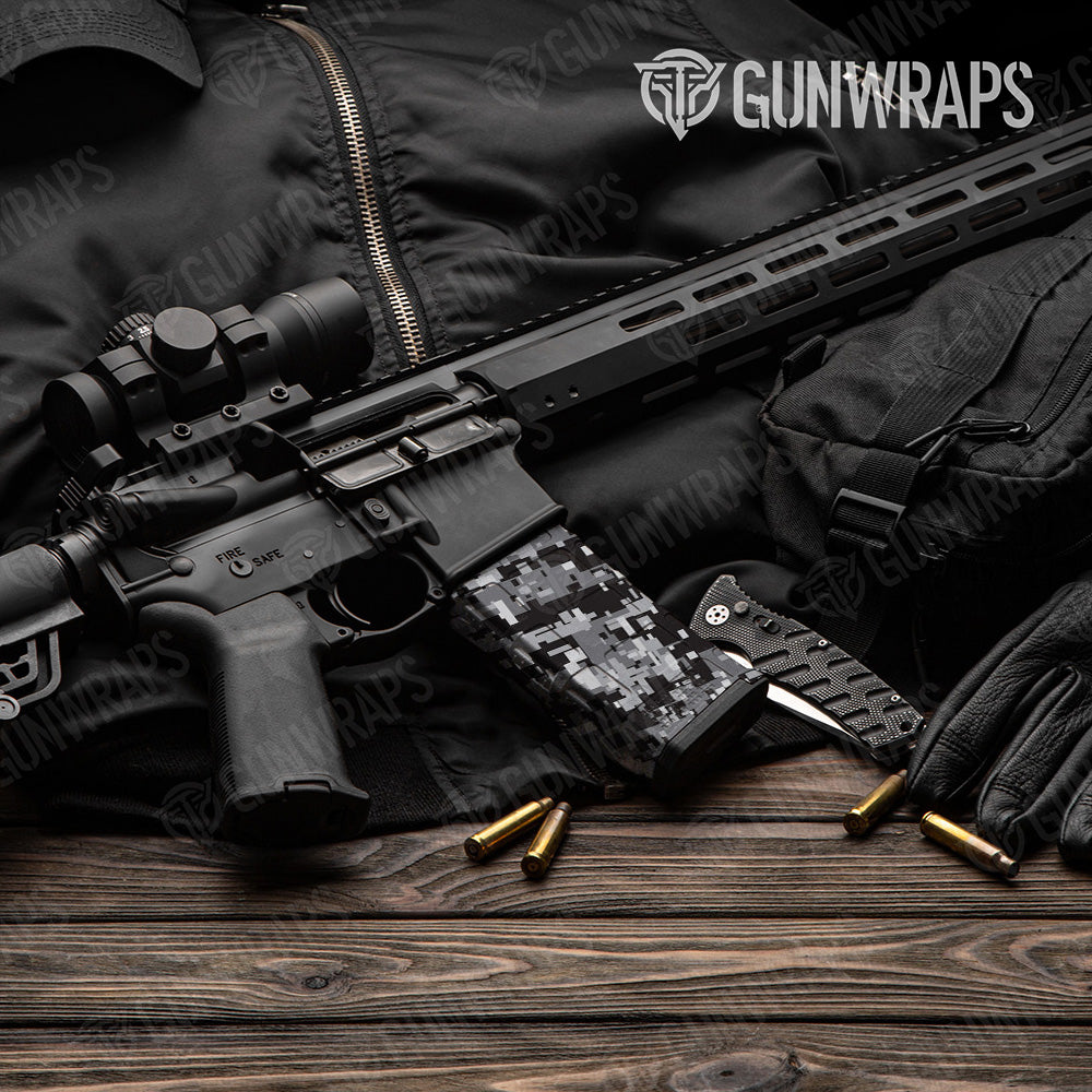AR-15 Mag Digital Urban Night Gun Skin Vinyl Wrap