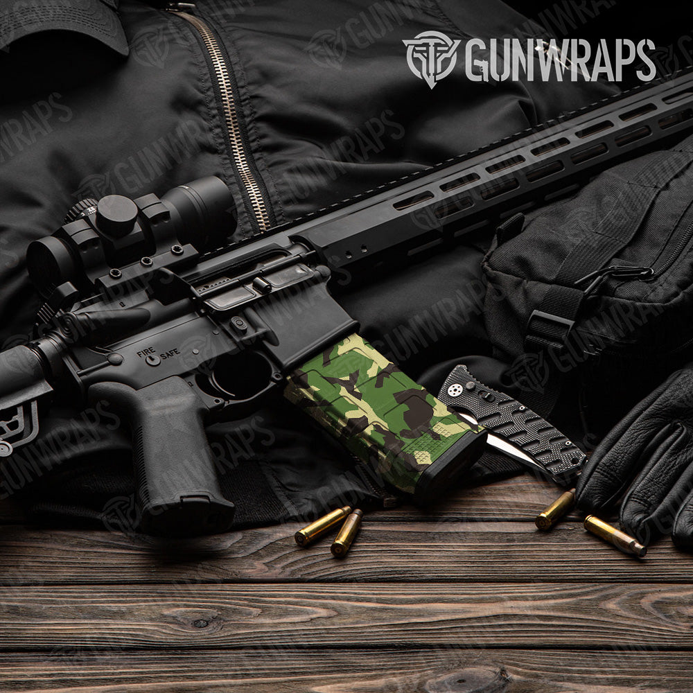 AR-15 Mag Erratic Jungle Gun Skin Vinyl Wrap