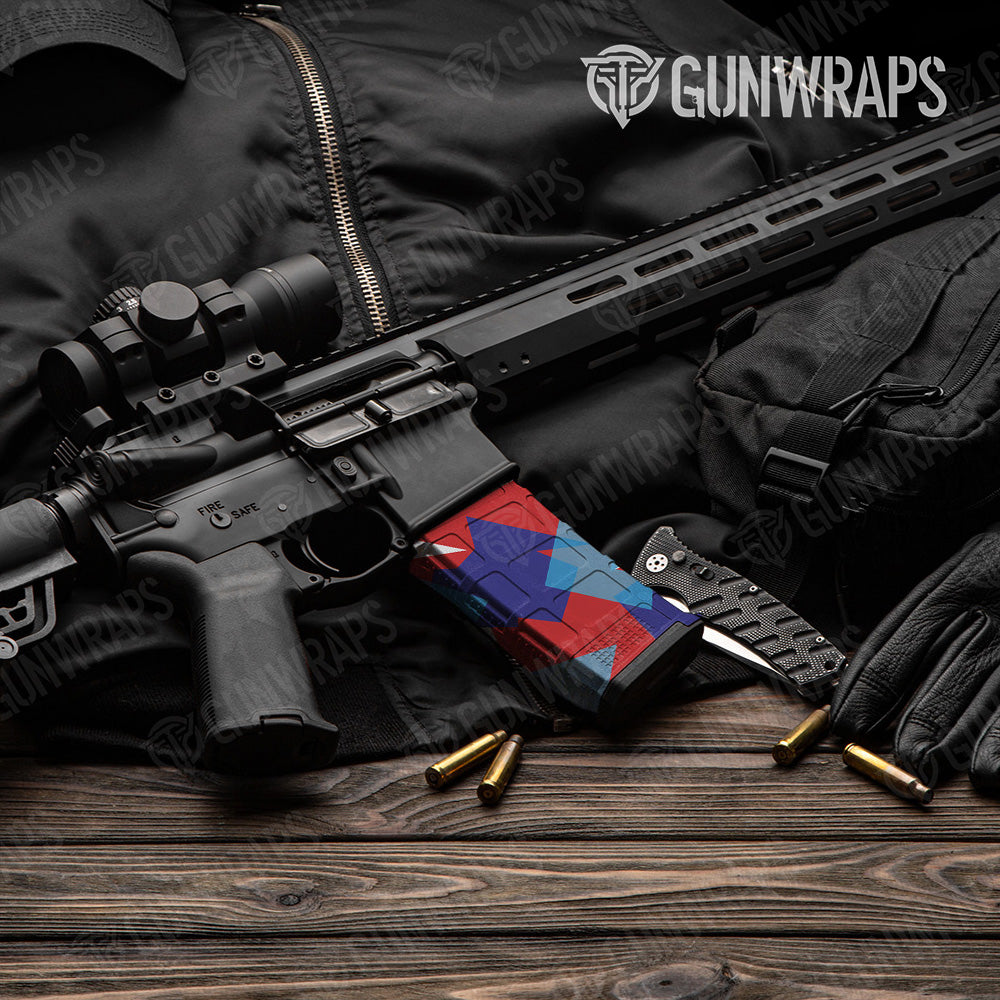 AR-15 Mag Shattered M Series Gun Skin Vinyl Wrap