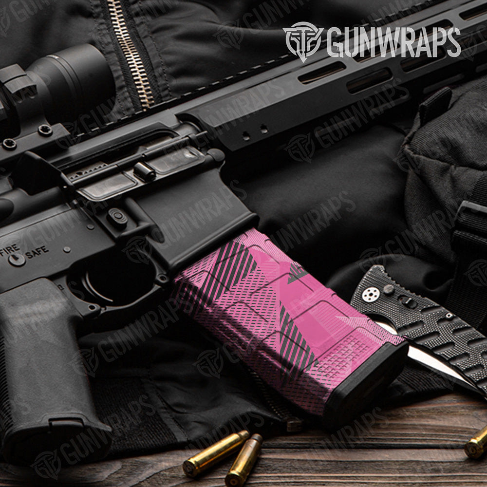 AR-15 Mag Trigon Elite Pink Gun Skin Vinyl Wrap
