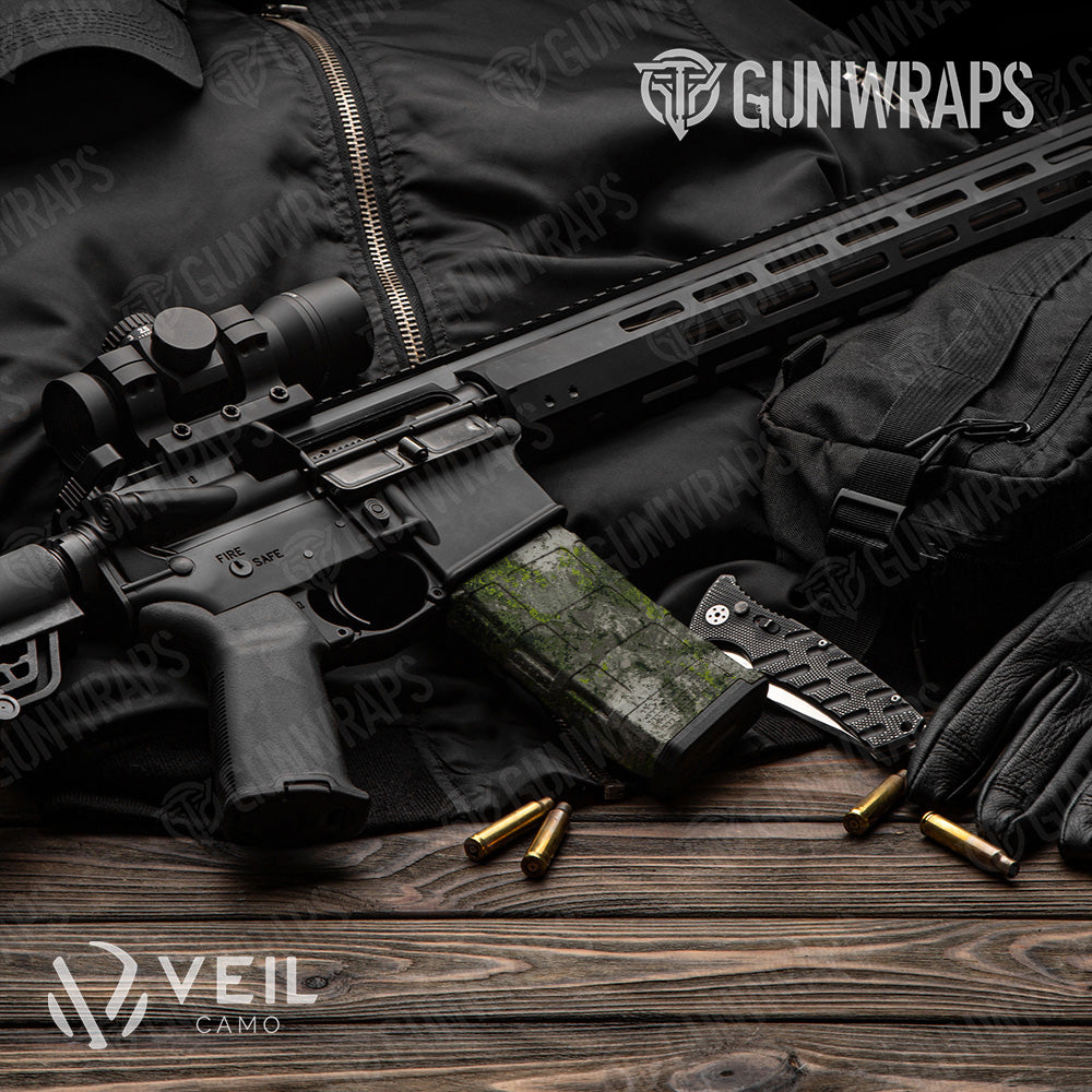 AR-15 Mag Veil Moss Monster Gun Skin Vinyl Wrap