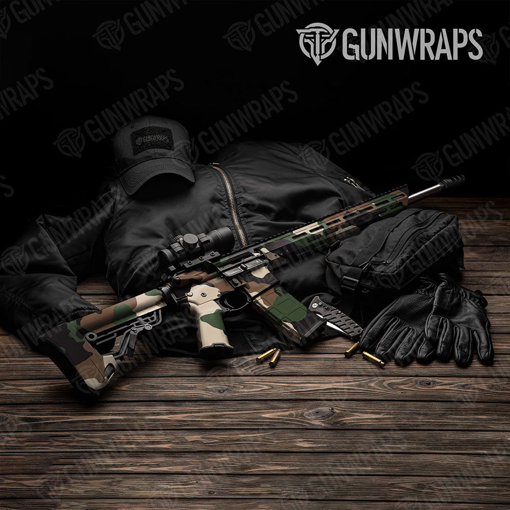 Cumulus Woodland Gun Skin Vinyl Wrap