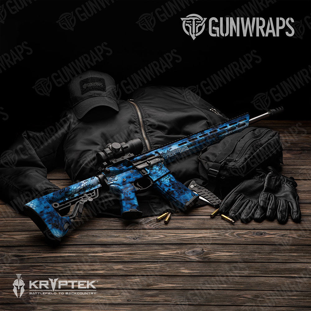 Kryptek Blue Lightning Gun Skin Vinyl Wrap