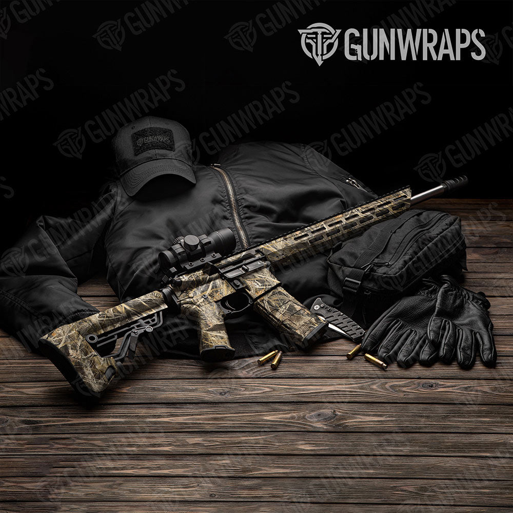 Nature Dry Grassland Duck Gun Skin Vinyl Wrap