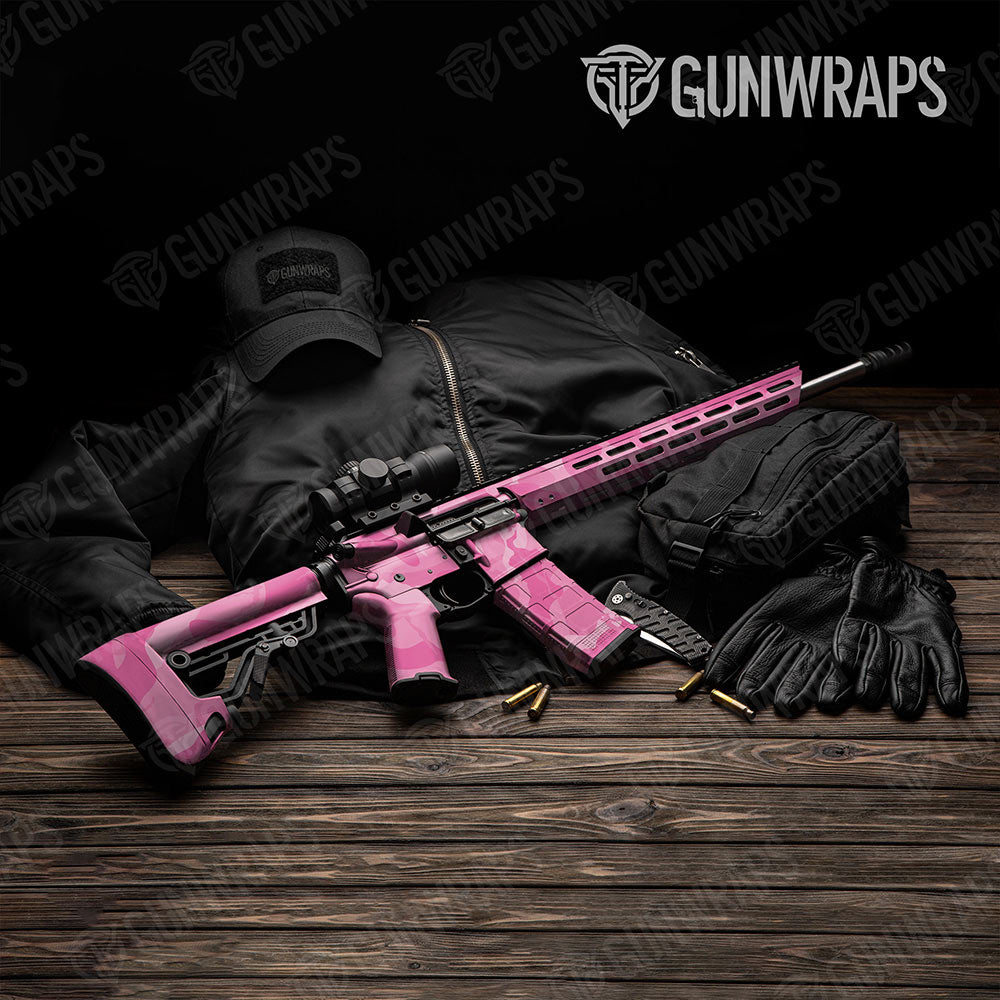 Ragged Elite Pink Gun Skin Vinyl Wrap