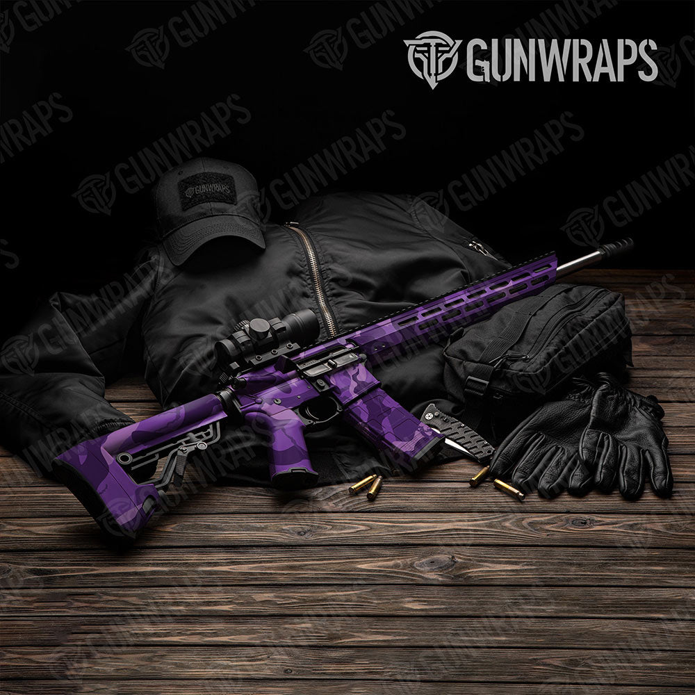 Ragged Elite Purple Gun Skin Vinyl Wrap