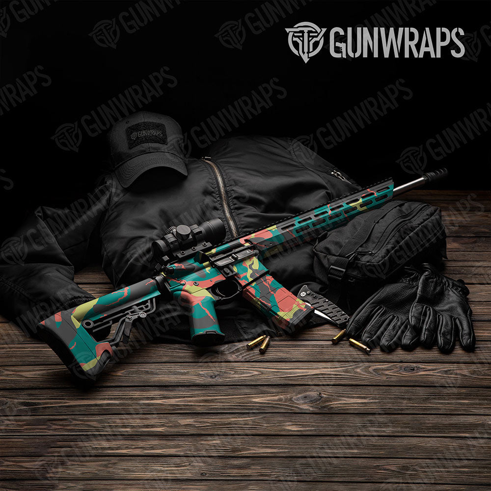 Ragged Fiesta Gun Skin Vinyl Wrap
