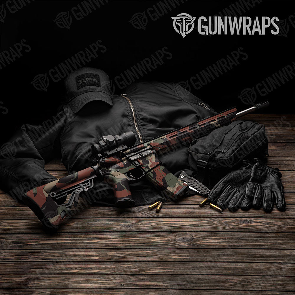 Ragged Militant Copper Gun Skin Vinyl Wrap