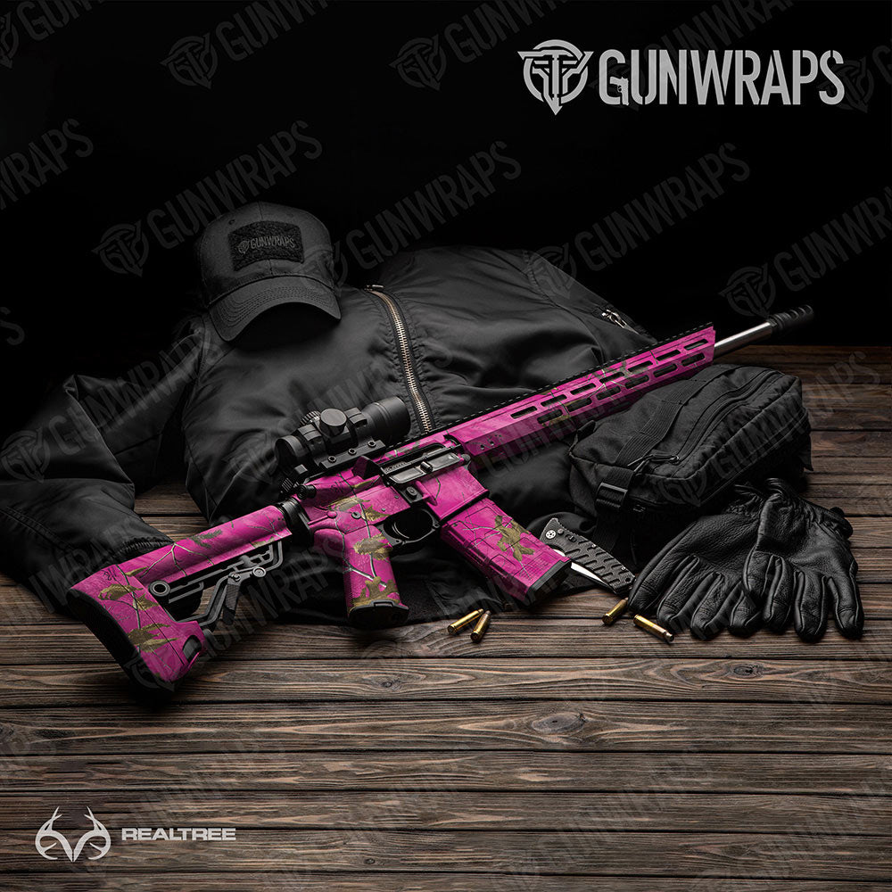 Realtree XTRA Colors Magenta Gun Skin Vinyl Wrap
