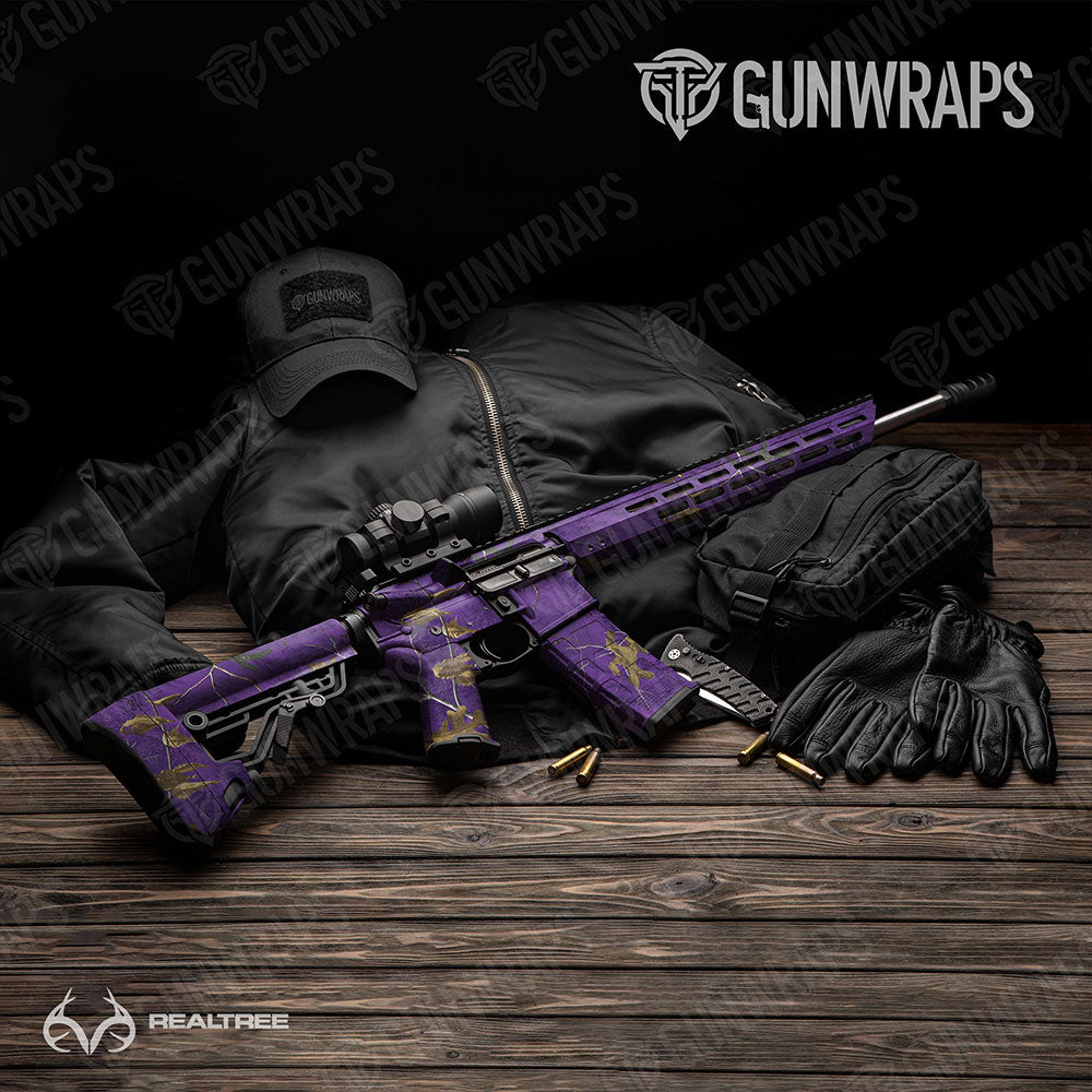 Realtree XTRA Colors Purple Gun Skin Vinyl Wrap