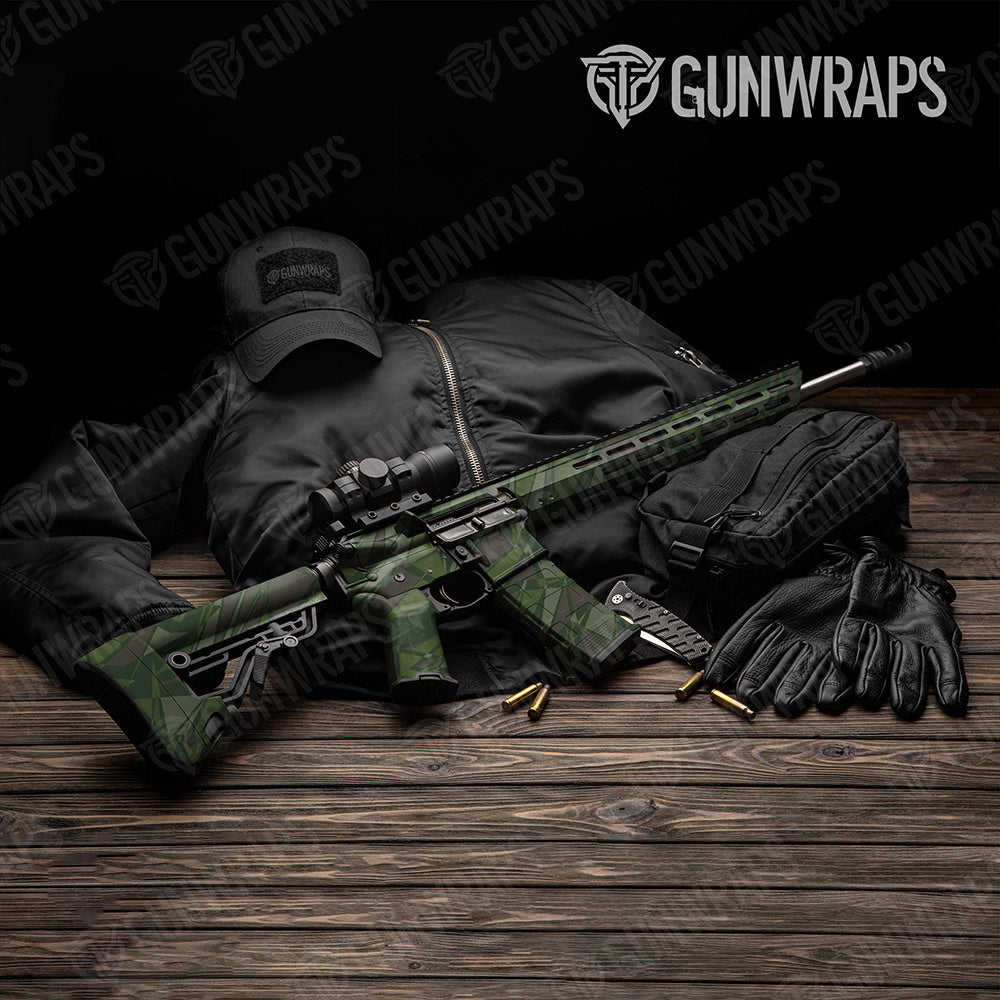 Sharp Army Dark Green Gun Skin Vinyl Wrap