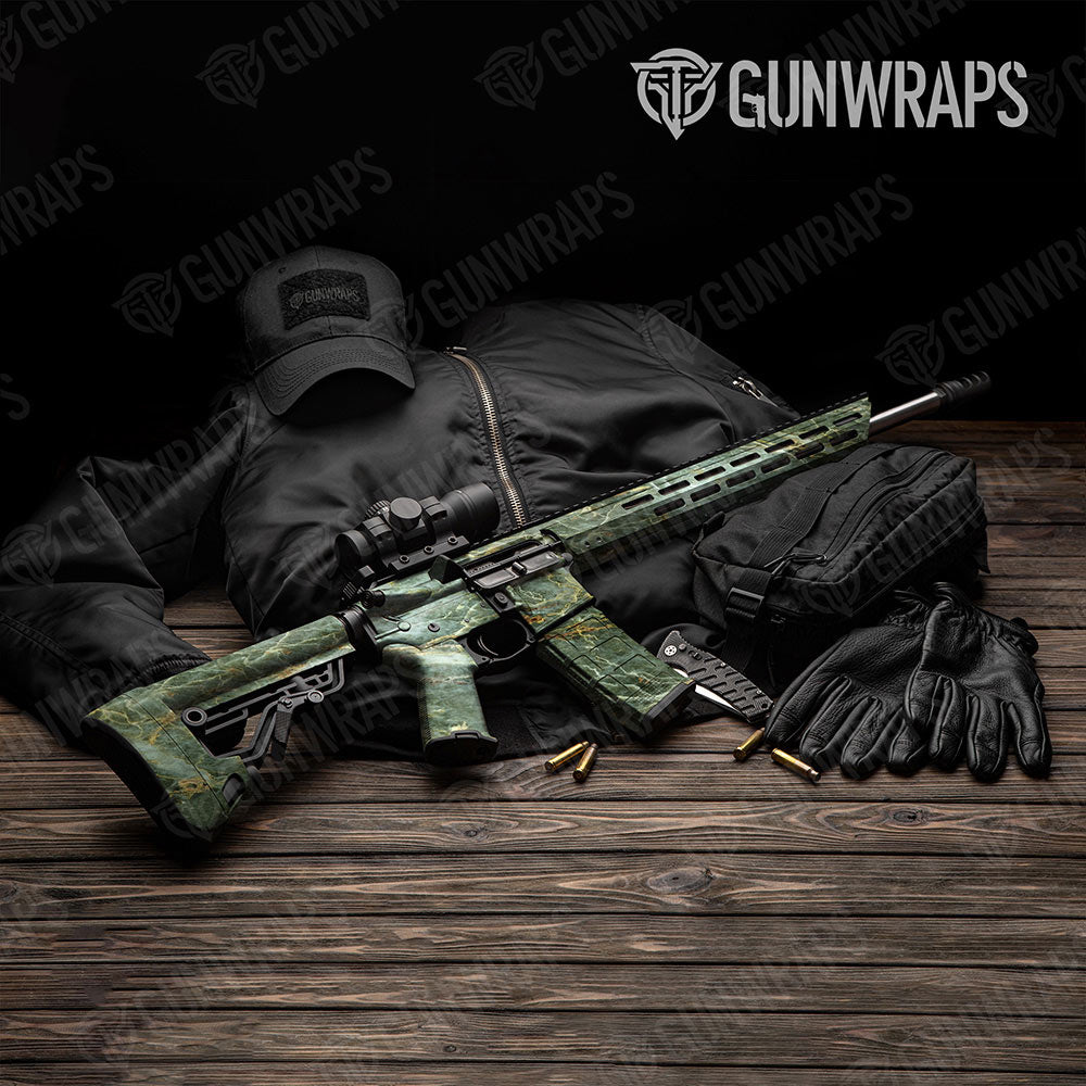 Stone Uba Tuba Green Marble Gun Skin Vinyl Wrap